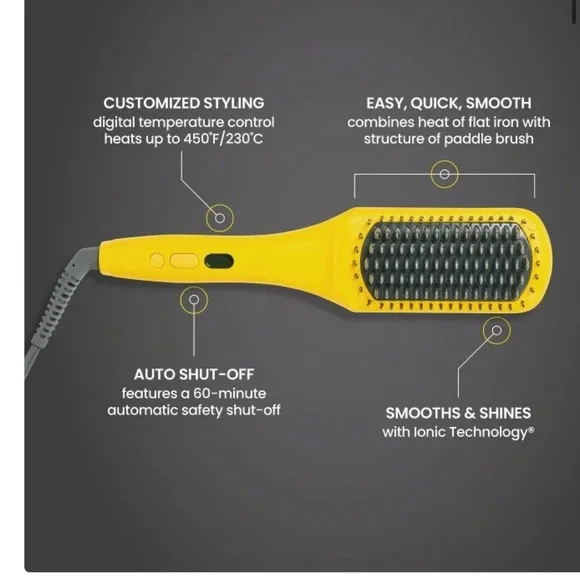 drybar The Brush Crush Heated Straightening Brush
